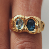 Bague vintage en or forgé