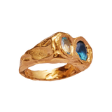 Bague vintage en or forgé