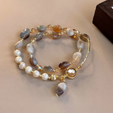 Bracelet élégant avec pierres naturelles