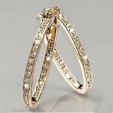 Boucles d'oreilles élégantes et brillantes