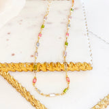 Collier Isabella avec pierres CZ multicolores