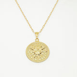 Collier pendentif médaillon Elena Sun