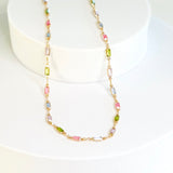 Collier Isabella avec pierres CZ multicolores