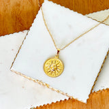 Collier pendentif médaillon Elena Sun