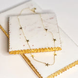 Collier ras-du-cou avec pendentif étoile Stella Dainty - Or ou argent