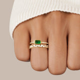 Bliss - Bague avec plusieurs couches de cristaux