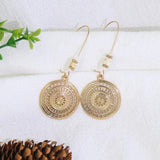Boucles d'oreilles mandala vintage en or