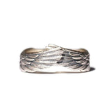 Bague ajustable en argent Winged Faith