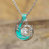 Collier en filigrane argent et turquoise