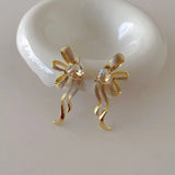 Boucles d'oreilles pendantes en forme de cœur en or