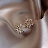 Boucles d'oreilles clous Gold Glitter Blossom