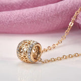 Collier décoratif en cristal et or