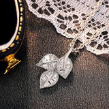 Collier en argent avec cristaux baguette