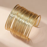 Bracelet ouvert à maillons en fil d'or