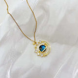 Collier pendentif Gold Dream Starry Sky Planet