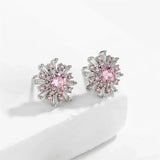 Boucles d'oreilles vintage rose étoilées