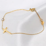 Bracelet en or avec breloque spirituelle