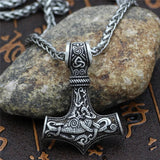 Collier amulette Thor Viking en argent