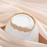 Bracelet vintage en cristal et or rose