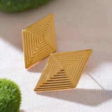 Boucles d'oreilles vintage en or et diamant