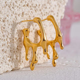 Boucles d'oreilles créoles vintage en or