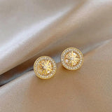 Boucles d'oreilles vintage en or Radiant Star