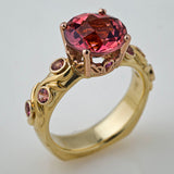 Bague vintage en or avec grenat