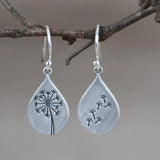 Boucles d'oreilles vintage pissenlit
