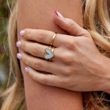 Bague en or 'Cœur Pur'