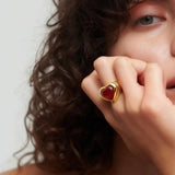 Bague Sweetheart en pierre précieuse