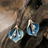 Éclat Bleu™ | Boucles d'oreilles en or et perles