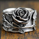 Bague vintage en argent rose