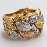 Bague vintage en zircone naturelle