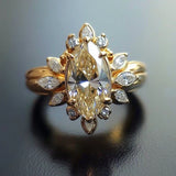 Bague vintage en cristal Starlight